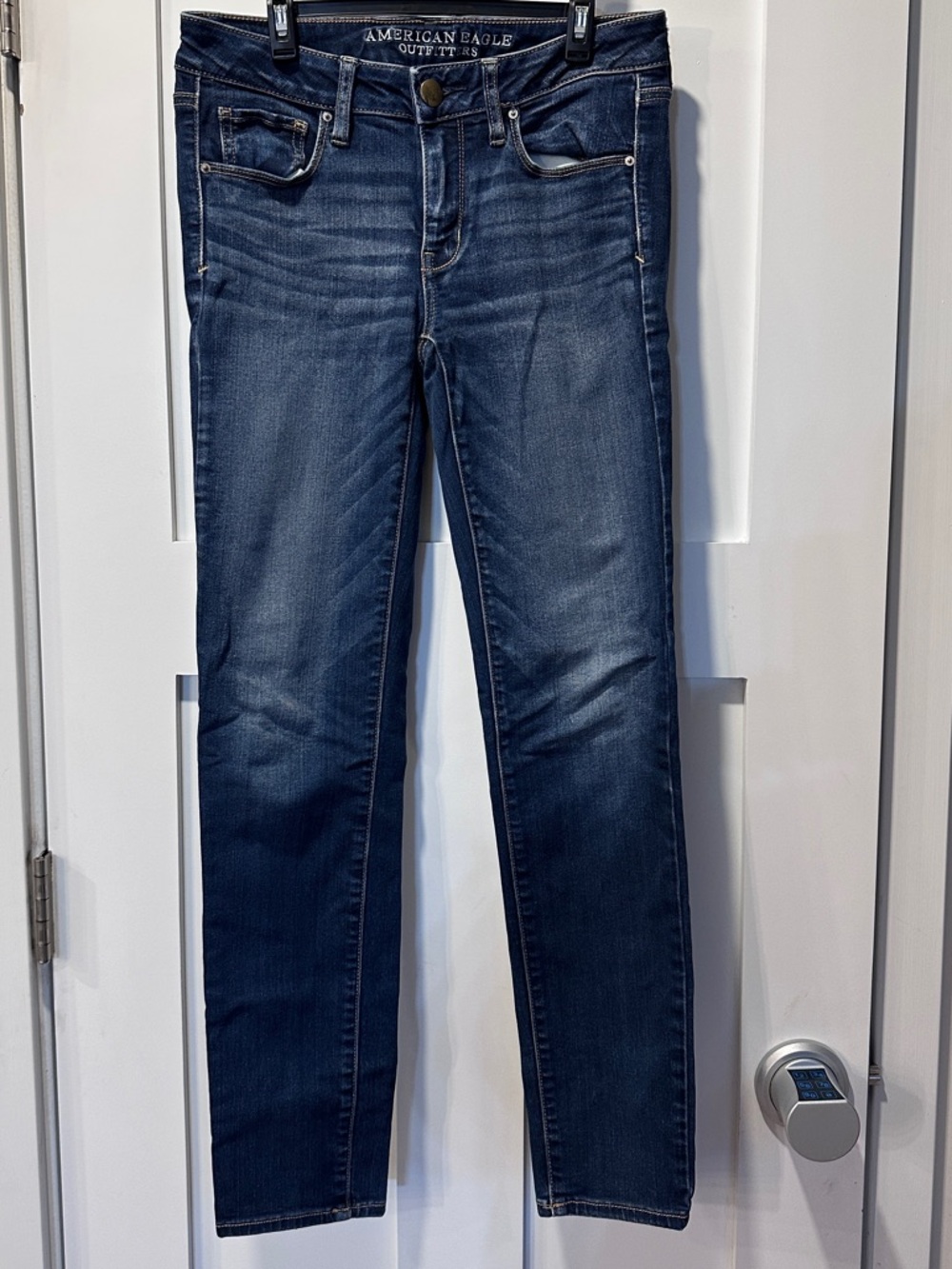 American Eagle Outfitters Women’s Indigo Skinny Jeans Size 4 Regular Stretch
